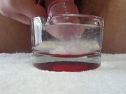 Cumshot into water