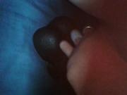 GF riding a big dildo
