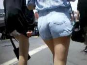 BootyCruise: Booty Shorts Asian Girl On Holiday