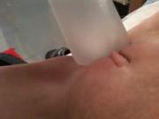 Girlfriend fuck the bottle