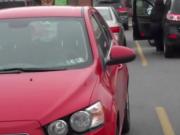 Pear Shaped SSBBW Walking to her car