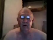 grandpa show and stroke on cam