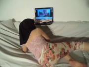 horny arab wife watching porn