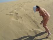 A walk in the dunes of Maspalomas Nude