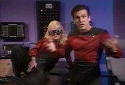 Busty Sally Layd in Star Trek spoof