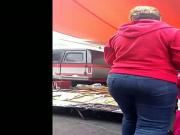 Mature with tight pants