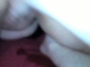 my pussy getting fingered dripping cum