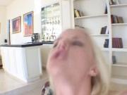 pretty young Blonde gets anal and mouthfull of cum