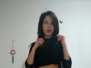 Girlfriend dances and strips