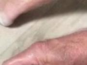 My daddy playing with his cock