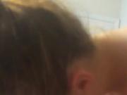 Cumming on her cheek