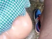 Plaid mini doll fuck and cum