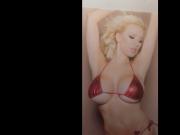 Jordan Carver Cum Tribute