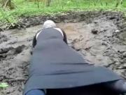 Pati wet mud black dress