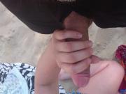 handjob in the beaach my gf