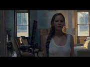 Jennifer Lawrence Nude Tits & Butt In See Through Nightie