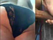 Monster BBC cock cum on Antonella Ass