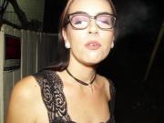 Grunge Bunny Smoking and flashing