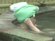 Jaoanese onsen outdoor bath