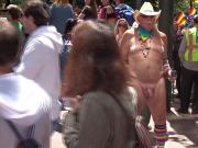 Naked Cowboy in Public