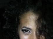 Gorgeous black girl sucking cock