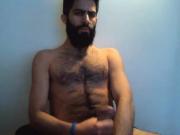 Hot Hairy Latino Guy Shoots A Massive Load
