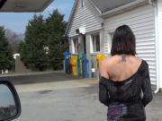 flashing a lil booty