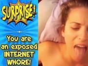 Open Wide and receive my cum dumb whore !