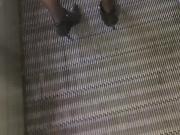 upskirt stocking 144 escalator
