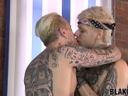 Tattooed Brits Mickey Taylor and Ronnie Stone anal fuck