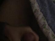 Wanking & cumming on sofa