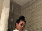 Hot latina twerk in shower