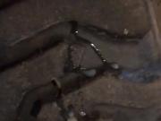 farmer cum on tractor tire