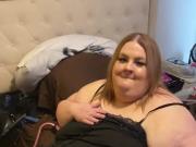 Ssbbw with big belly on bed