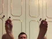 Just2h0les ass stretching
