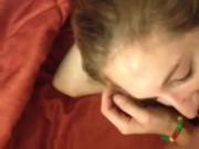 Ex taking my giant load all over her slut face