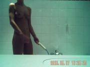 Cute Girl showering on Hidden Camera
