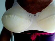 cum on the hofredo bra.