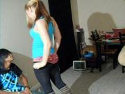 Ballbusting - Teen Brutally Knees Balls!