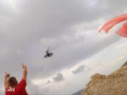 Caught naked by army copter. Nudist Vacations.