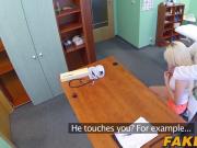 Hot blonde Lucy getting doggystyle at the doctors office