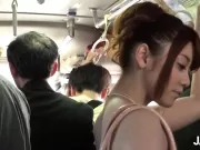 Slutty Student Gets Cumshot in Public on the Bus