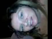 Smiling with cum on my face