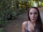 Amazing blowjob in the park