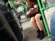 Hungarian Teen Nice Legs on Bus X Hungarian Street Candid X
