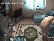 Hidden camera. Beautiful girl at home 6