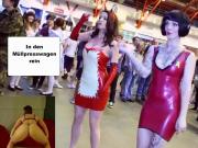 Latex Maid Show - Scheiss Transvestiten Schweine totpressen