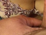 Busty wife sucking and cumshot