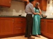UK Based Desi bhabhi tight pussy kitchen to bed