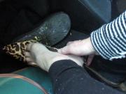 putting on shoes